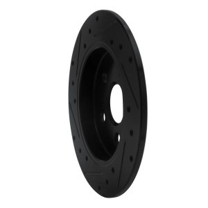 Lexus CT200H Brake Rotor (1) - Rear Right - R1 Concepts - Drilled & Slotted - Black - `09-`24 Lexus CT200H Brake Rotor (1) - Rear Right - R1 Concepts - Drilled & Slotted - Black - `09-`24